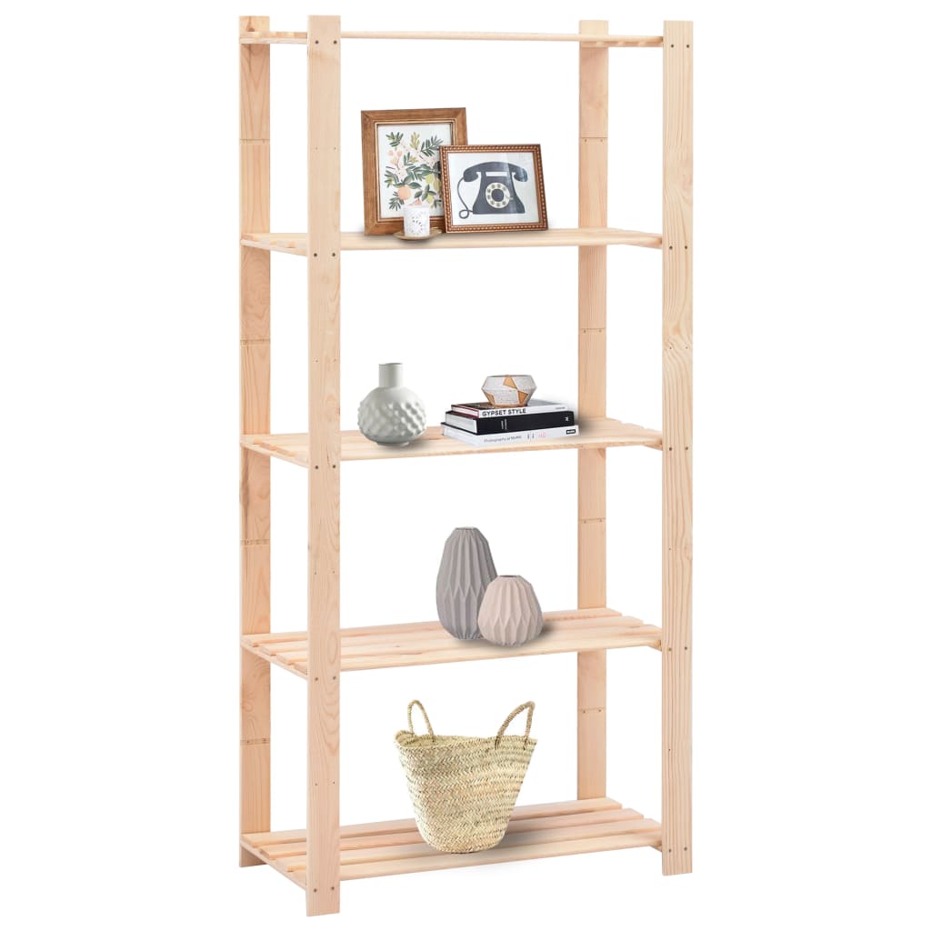vidaXL Étagères de rangement à 5 niveaux 2 pcs 80x38x170 cm 250 kg