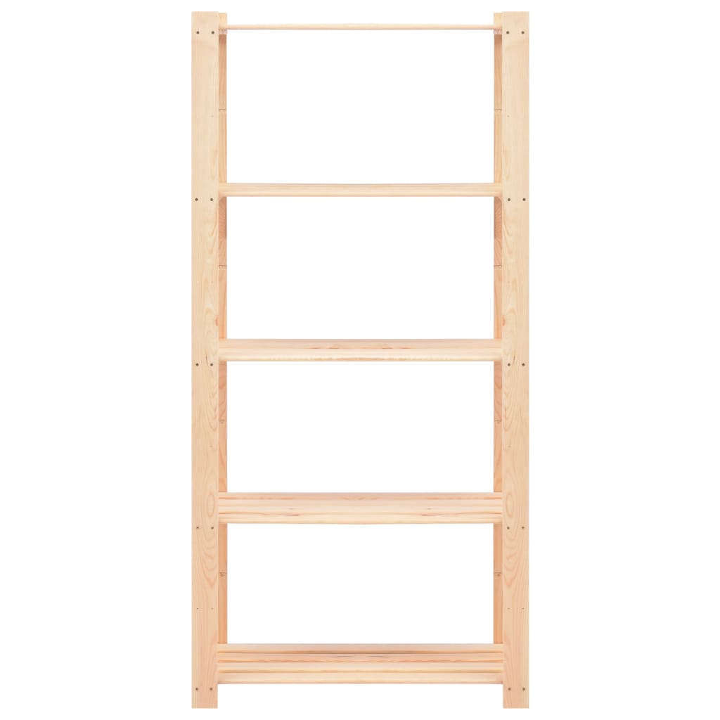 vidaXL Étagères de rangement à 5 niveaux 5 pcs 80x38x170 cm Pin 250 kg