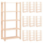 vidaXL Étagères de rangement à 5 niveaux 10pcs 80x38x170 cm Pin 250 kg