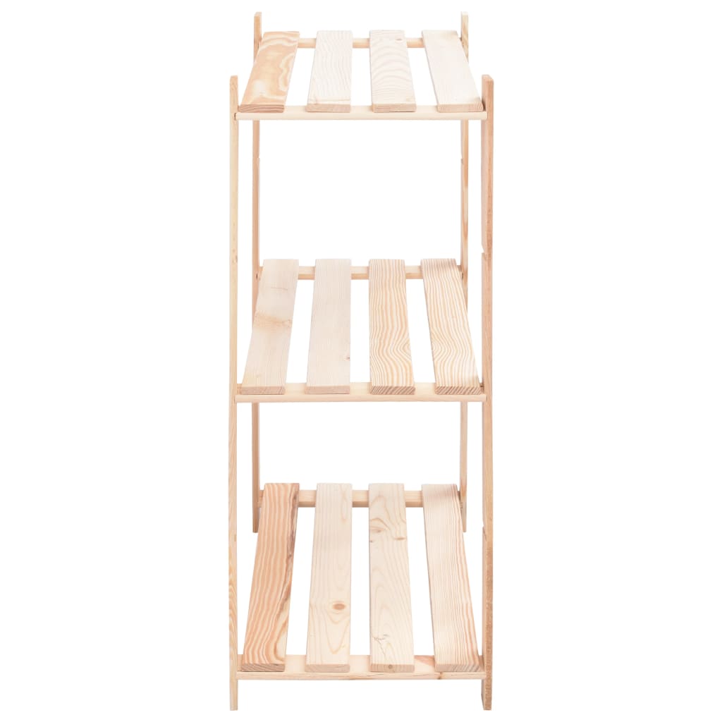 vidaXL Étagères de rangement à 3 niveaux 2 pcs 80x38x90 cm Pin 150 kg