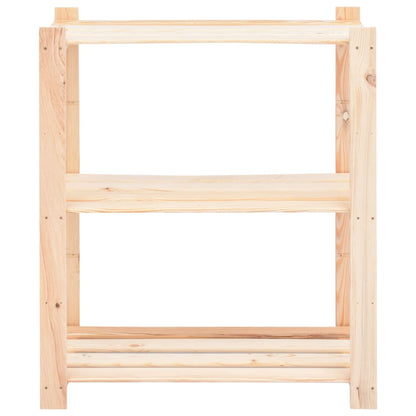 vidaXL Étagères de rangement à 3 niveaux 5 pcs 80x38x90 cm Pin 150 kg