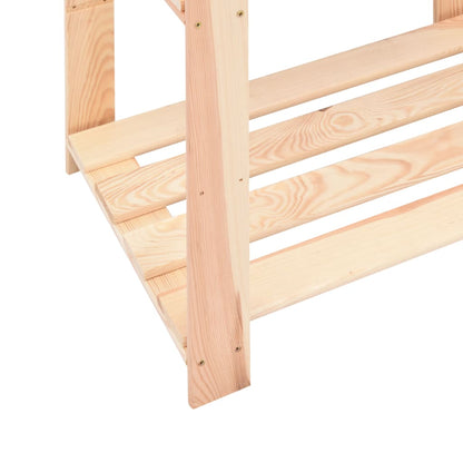 vidaXL Étagères de rangement à 3 niveaux 3 pcs 60x38x90 cm Pin 150 kg