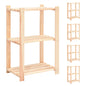 vidaXL Étagères de rangement à 3 niveaux 5 pcs 60x38x90 cm Pin 150 kg