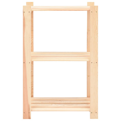 vidaXL Étagères de rangement à 3 niveaux 10 pcs 60x38x90 cm Pin 150 kg