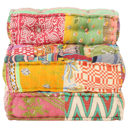 vidaXL Pouf modulaire Patchwork Tissu