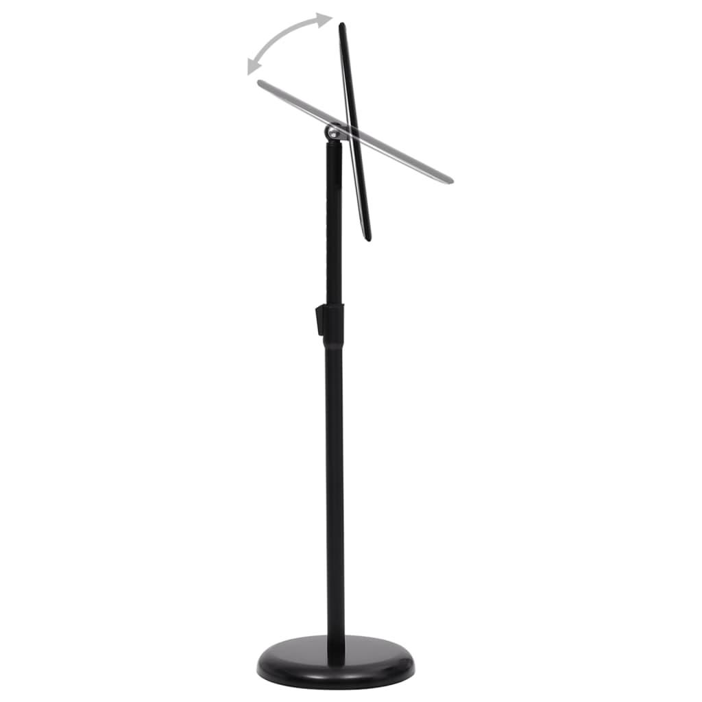 vidaXL Support d'affiche A3 sur pied Noir Alliage d'aluminium