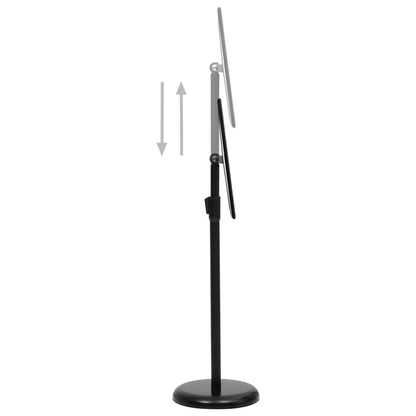 vidaXL Support d'affiche A3 sur pied Noir Alliage d'aluminium
