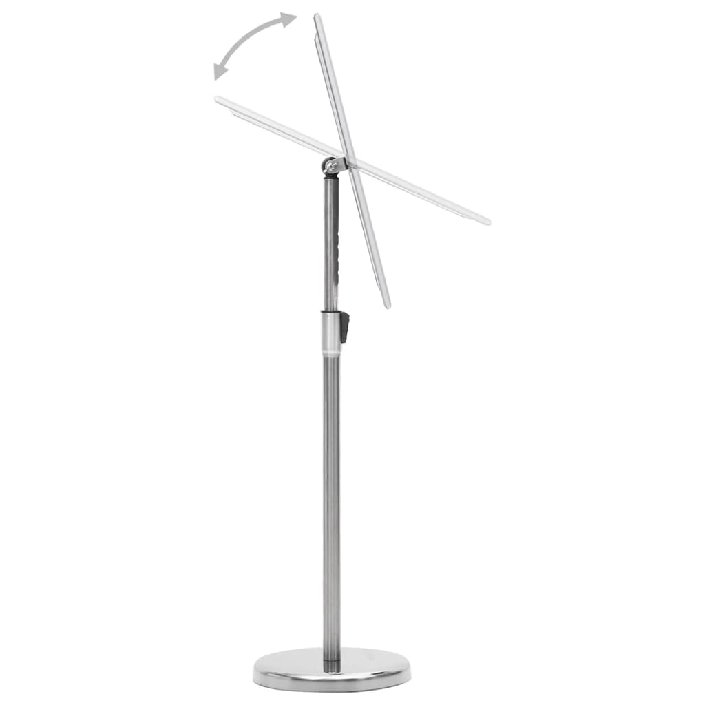 vidaXL Support d'affiche A4 sur pied Argenté Alliage d'aluminium