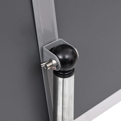 vidaXL Support d'affiche A4 sur pied Argenté Alliage d'aluminium