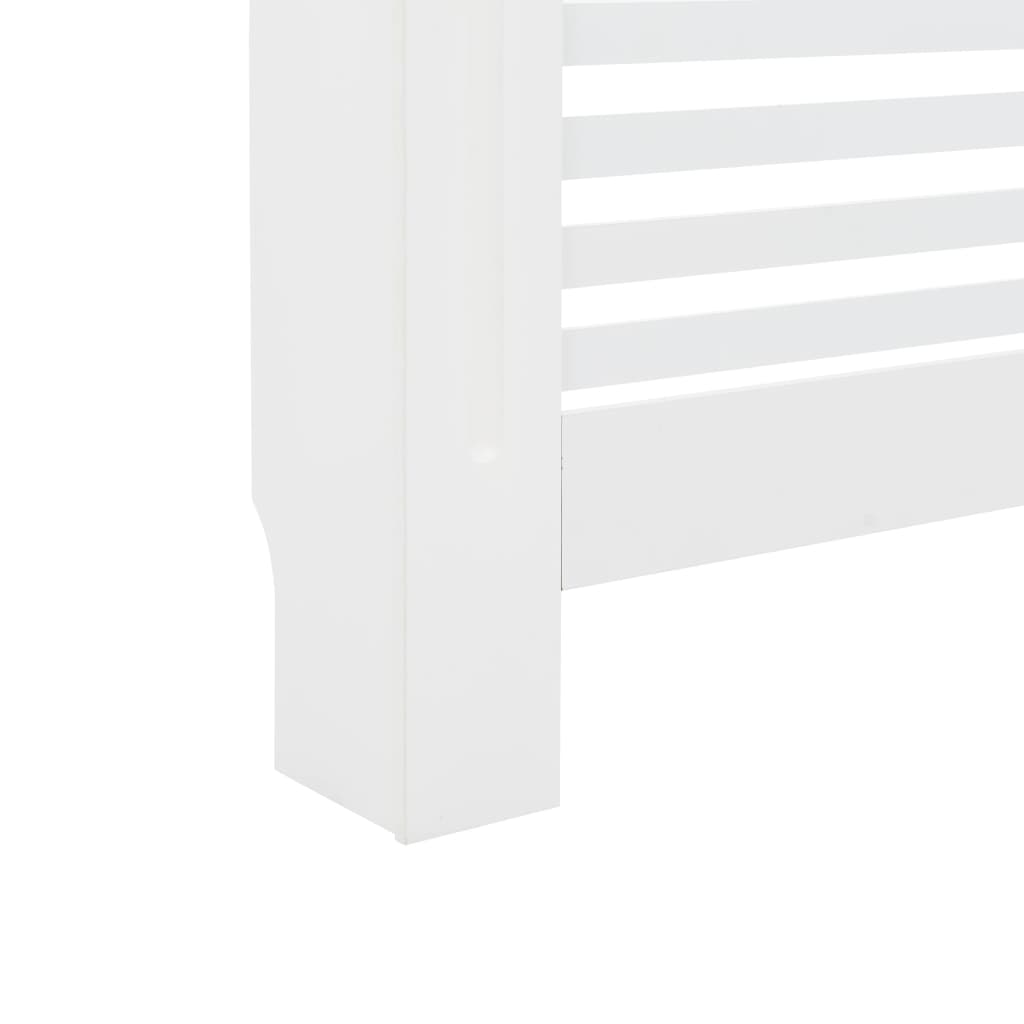 vidaXL Cache-radiateurs 2 pcs Blanc 112x19x81,5 cm MDF