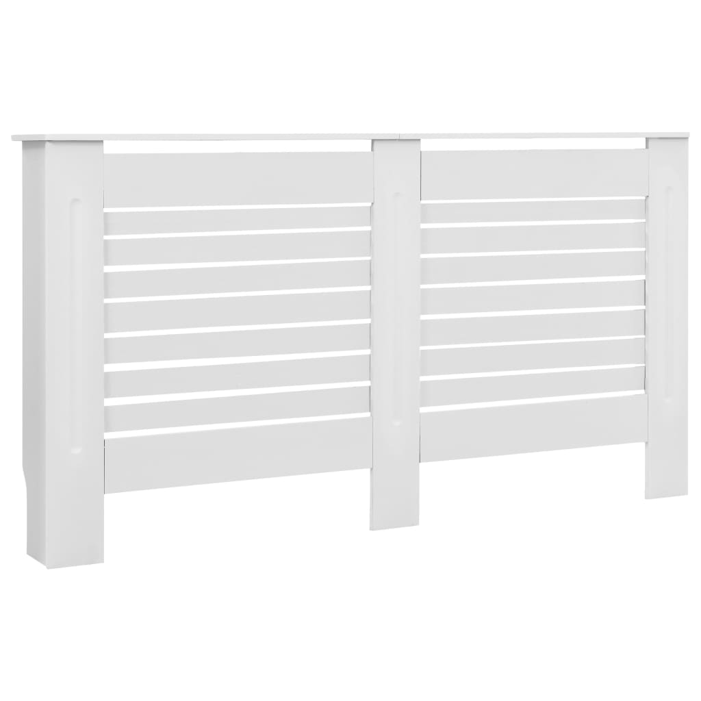 vidaXL Cache-radiateurs 2 pcs Blanc 152x19x81,5 cm MDF