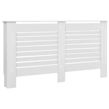 vidaXL Cache-radiateurs 2 pcs Blanc 152x19x81,5 cm MDF