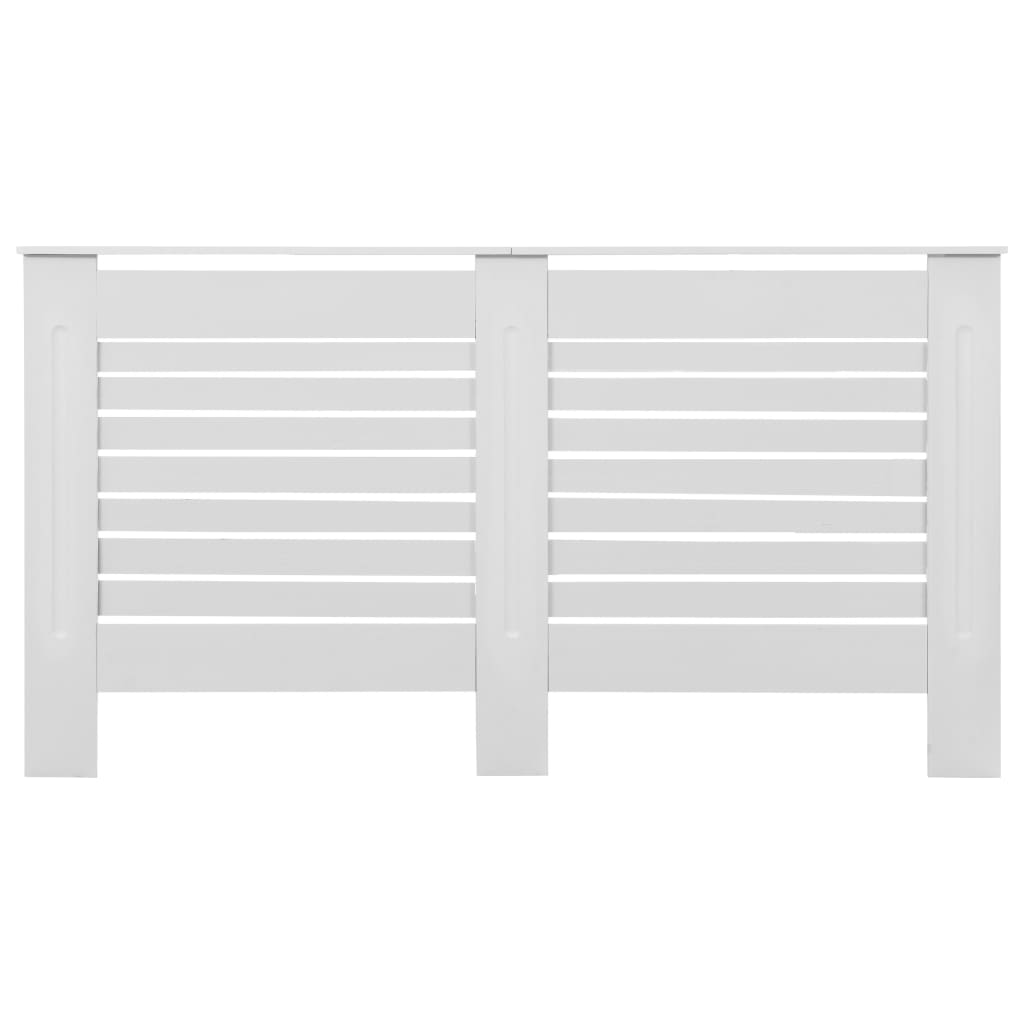 vidaXL Cache-radiateurs 2 pcs Blanc 152x19x81,5 cm MDF