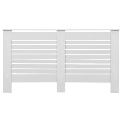 vidaXL Cache-radiateurs 2 pcs Blanc 152x19x81,5 cm MDF