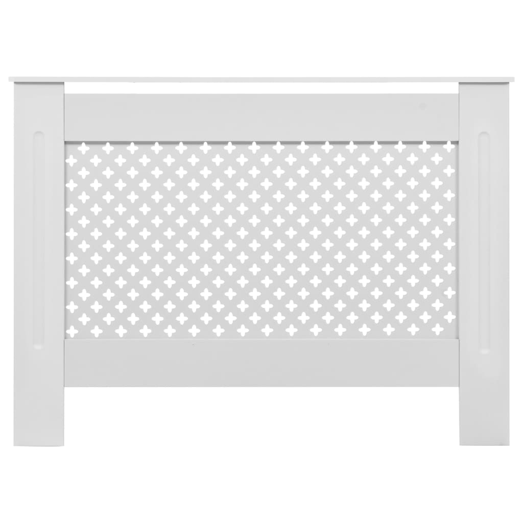 vidaXL Cache-radiateurs 2 pcs Blanc 112x19x81,5 cm MDF