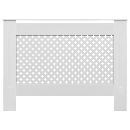 vidaXL Cache-radiateurs 2 pcs Blanc 112x19x81,5 cm MDF
