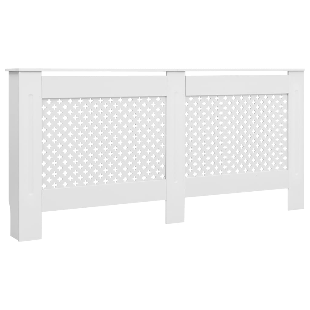 vidaXL Cache-radiateurs 2 pcs Blanc 172x19x81,5 cm MDF