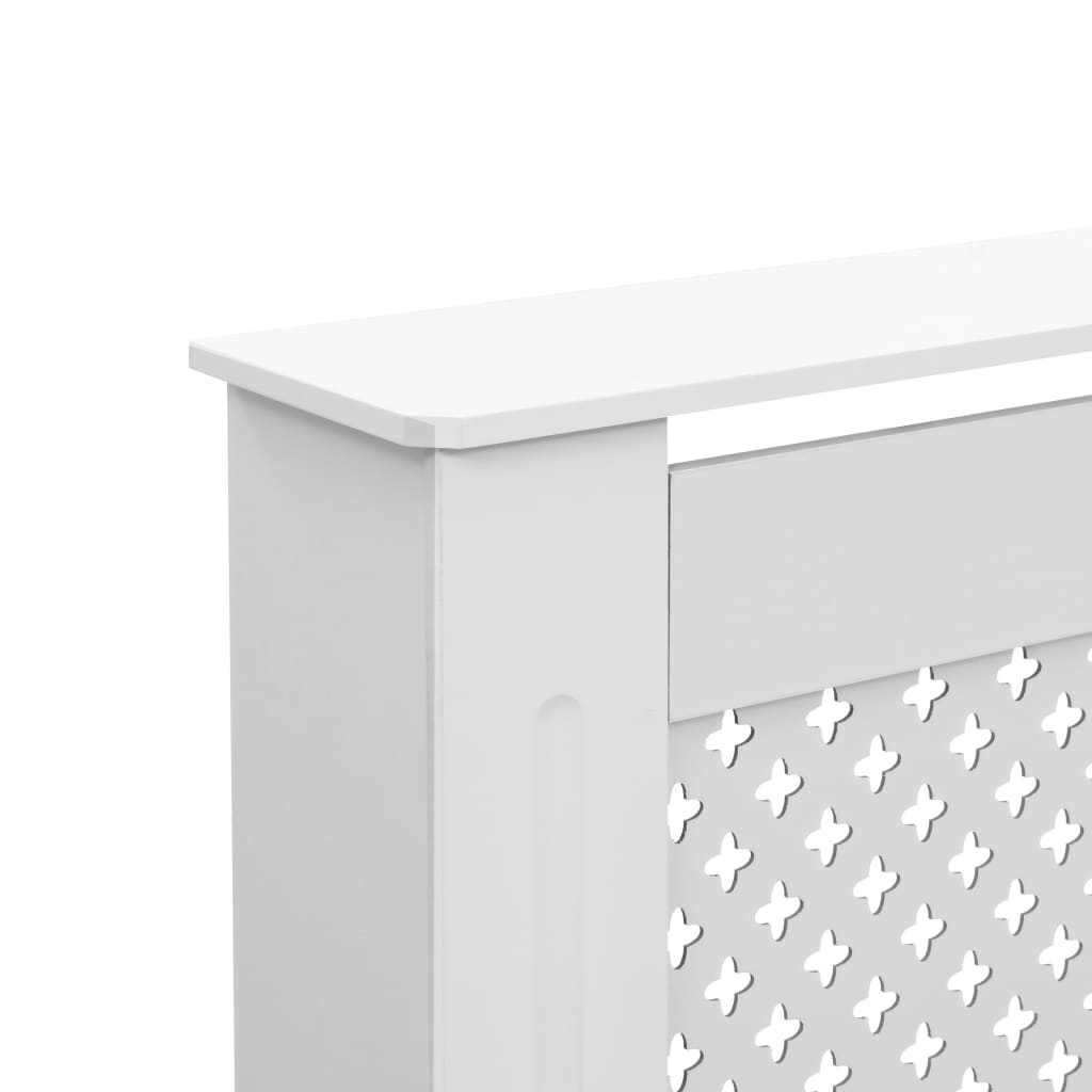 vidaXL Cache-radiateurs 2 pcs Blanc 172x19x81,5 cm MDF