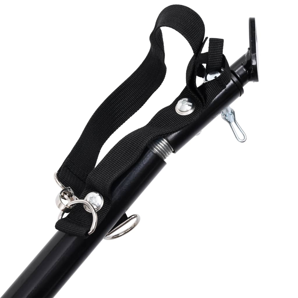 vidaXL Remorque de vélo pour chiens et poussette 2-en-1 jaune et noir