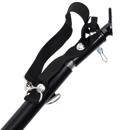 vidaXL Remorque de vélo pour chiens et poussette 2-en-1 jaune et noir