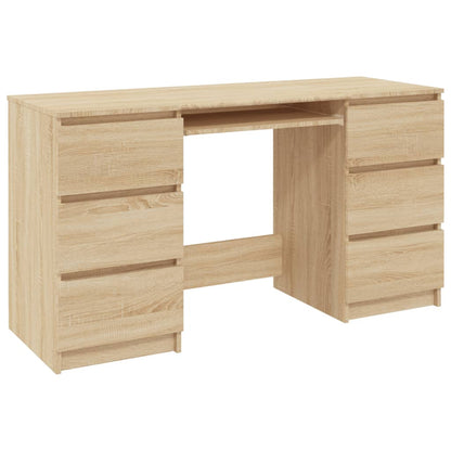 vidaXL Bureau Chêne sonoma 140x50x77 cm Aggloméré