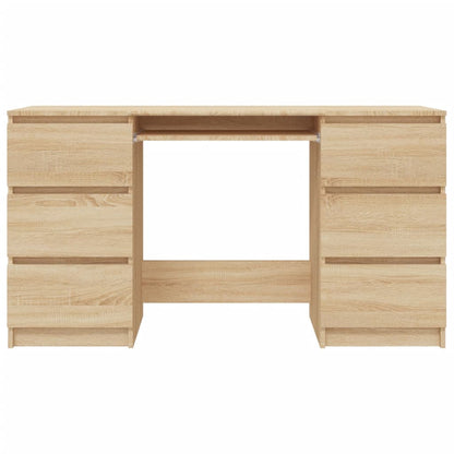 vidaXL Bureau Chêne sonoma 140x50x77 cm Aggloméré