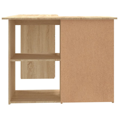 vidaXL Bureau d'angle Chêne sonoma 145x100x76 cm Aggloméré