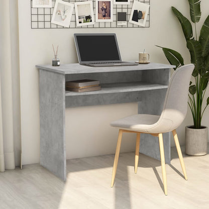vidaXL Bureau Gris béton 90x50x74 cm Aggloméré