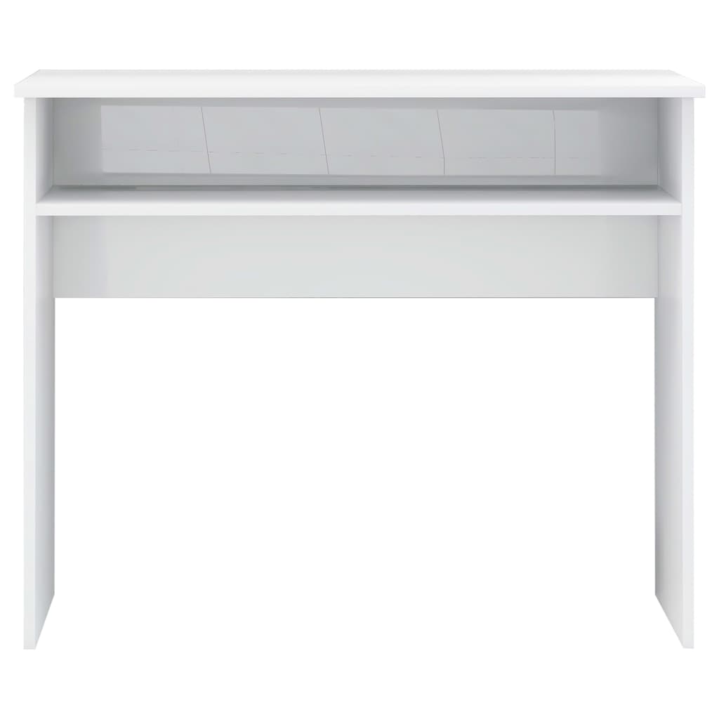 vidaXL Bureau Blanc brillant 90x50x74 cm Aggloméré