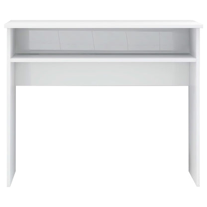 vidaXL Bureau Blanc brillant 90x50x74 cm Aggloméré