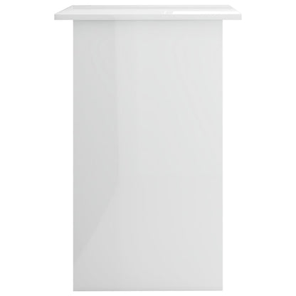 vidaXL Bureau Blanc brillant 90x50x74 cm Aggloméré