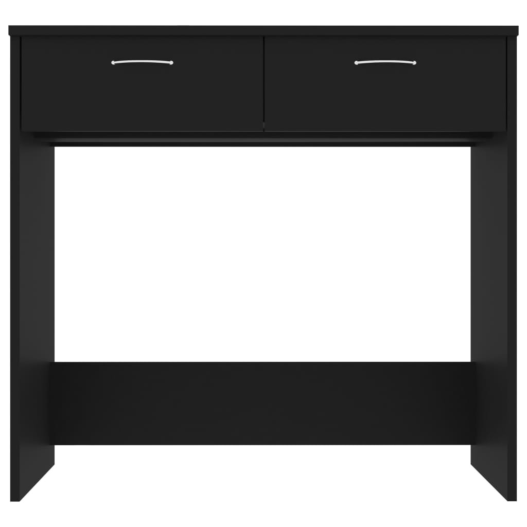 vidaXL Bureau Noir 80x40x75 cm Aggloméré