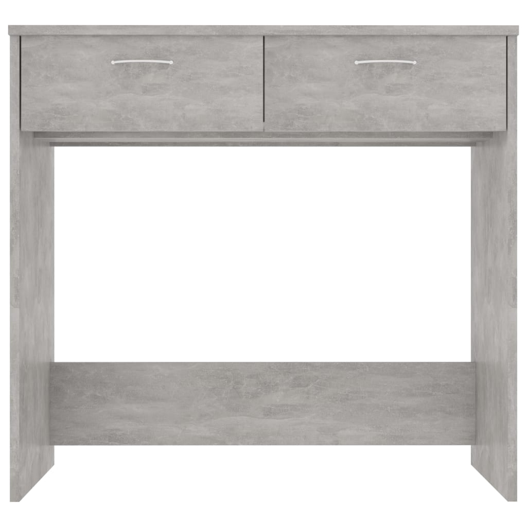 vidaXL Bureau Gris béton 80x40x75 cm Aggloméré