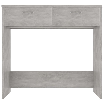 vidaXL Bureau Gris béton 80x40x75 cm Aggloméré