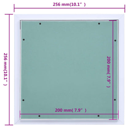 vidaXL Panneau d'accès Cadre en aluminium plaque de plâtre 200x200 mm