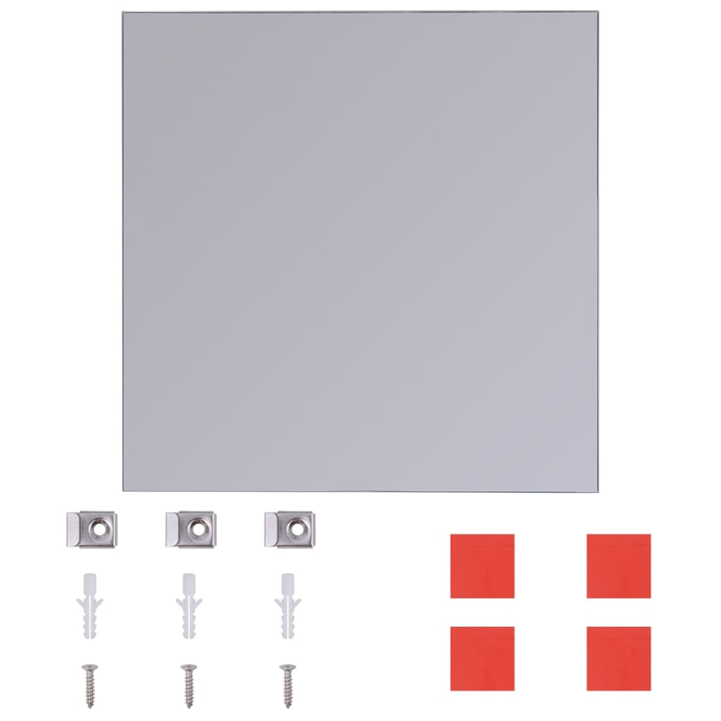 vidaXL Carreaux de miroir sans cadre 16 pcs 20,5 cm