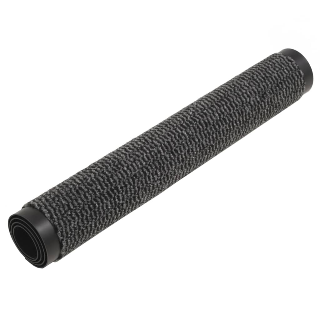 vidaXL Paillassons rectangulaires 2 pcs 60 x 90 cm Anthracite