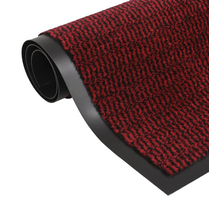 vidaXL Paillassons rectangulaires 2 pcs 80 x 120 cm Rouge