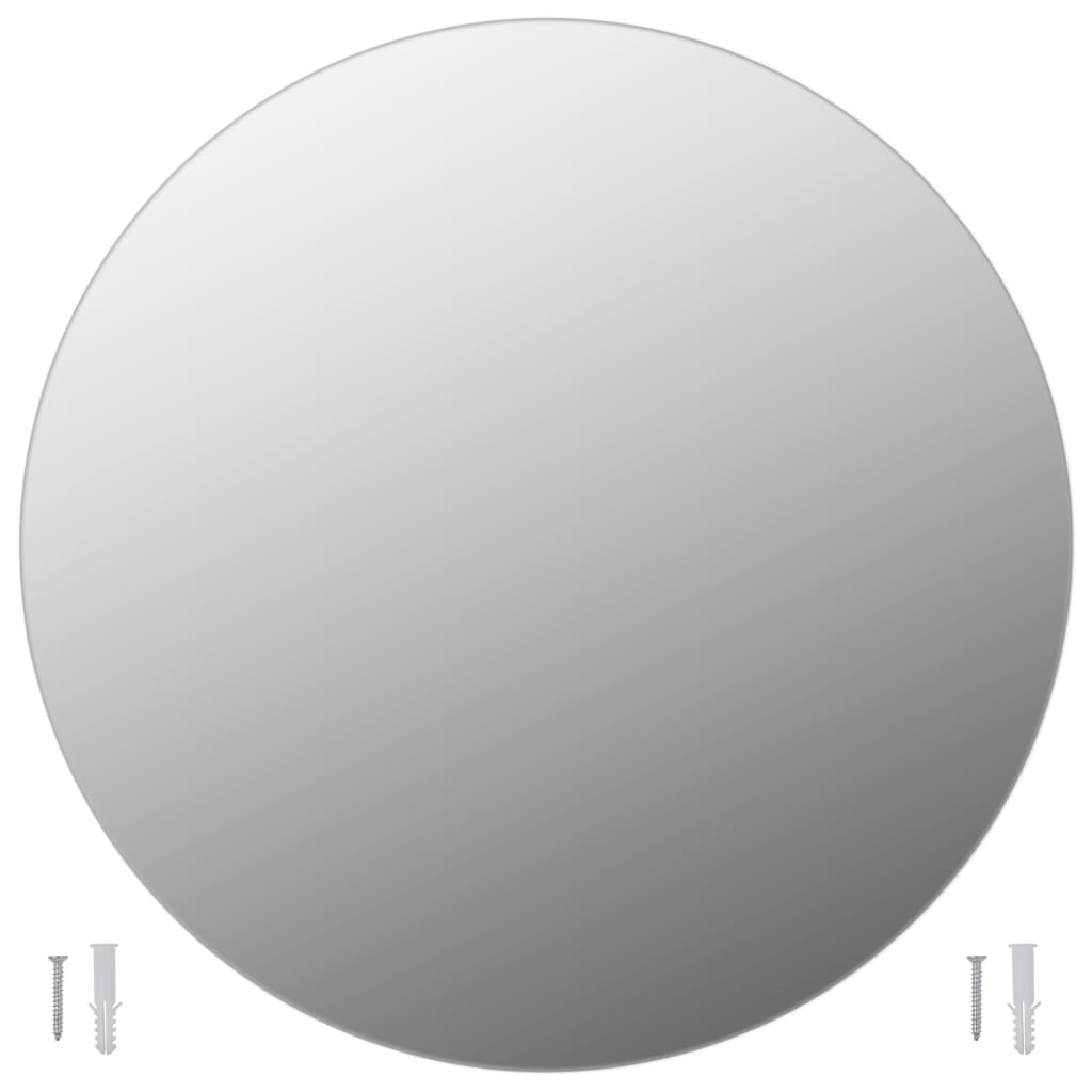 vidaXL Miroirs muraux 2 pcs 60 cm Rond Verre