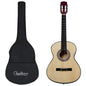 vidaXL Ensemble de guitare classique pour débutants 12 pcs 4/4 39"