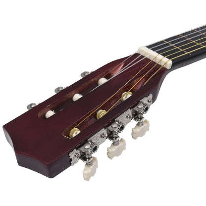 vidaXL Ensemble de guitare classique pour débutants 12 pcs 4/4 39"