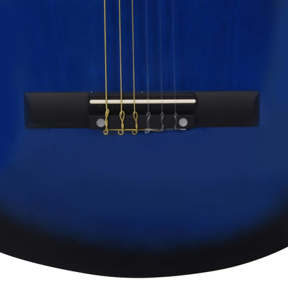 vidaXL Guitare classique de débutants et enfants Bleu 3/4 36"