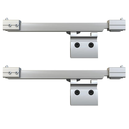 vidaXL Porte coulissante butées souples Verre ESG aluminium 76x205 cm