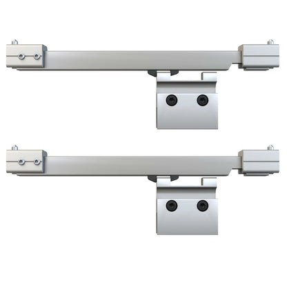vidaXL Porte coulissante butées souples Verre ESG aluminium 90x205 cm