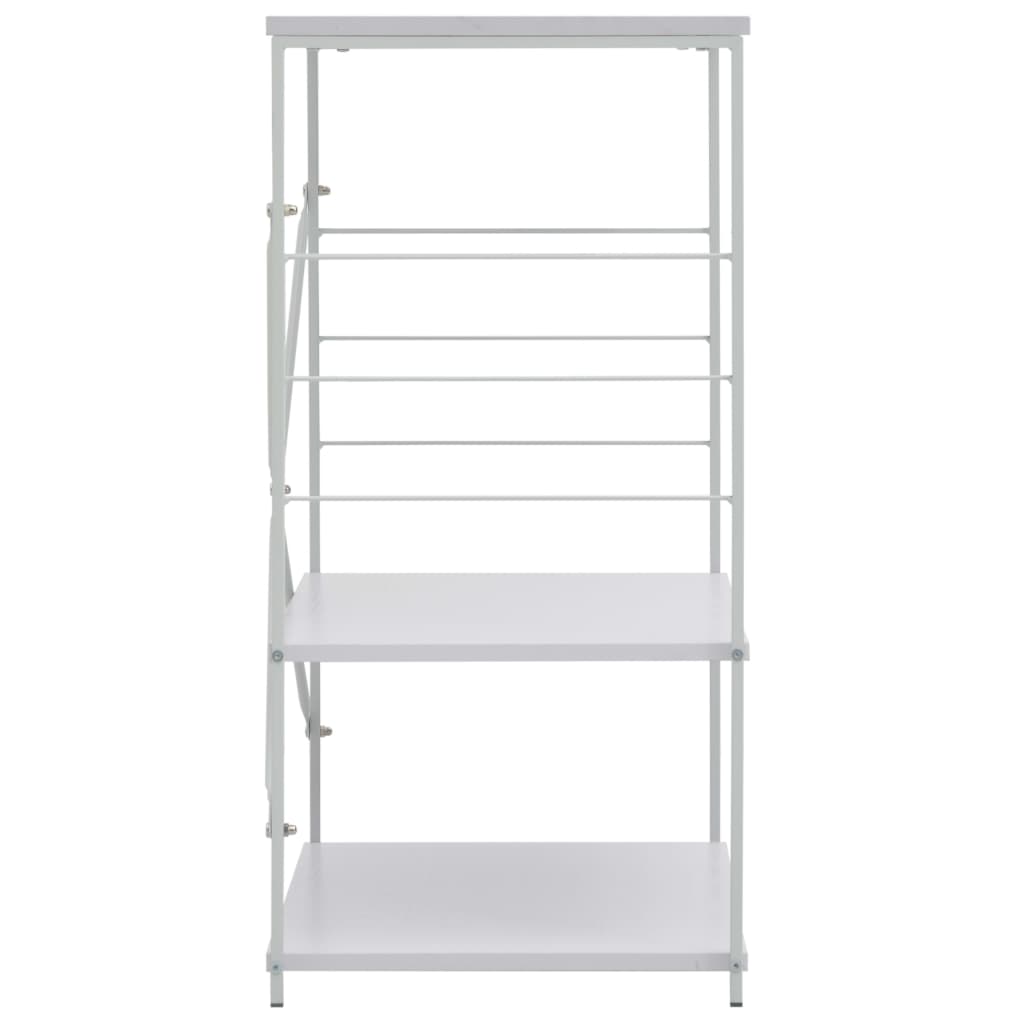 vidaXL Armoire à four à micro-ondes Blanc 60x39,6x79,5 cm
