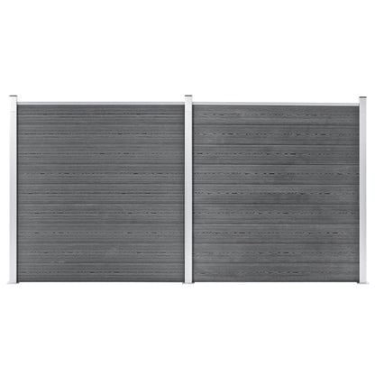 vidaXL Clôture de jardin WPC 353x186 cm Gris