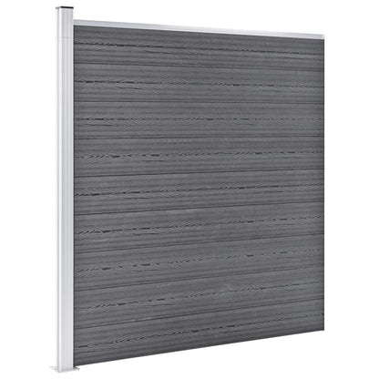 vidaXL Clôture de jardin WPC 353x186 cm Gris