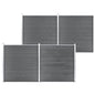 vidaXL Clôture de jardin WPC 699x186 cm Gris