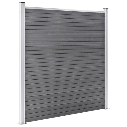 vidaXL Clôture de jardin WPC 699x186 cm Gris