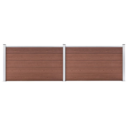 vidaXL Clôture de jardin WPC 353x106 cm Marron